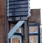 Een close-up van de hoekpartij boven de deur.
<br/>
Richard Keijzer, 2015-01-31